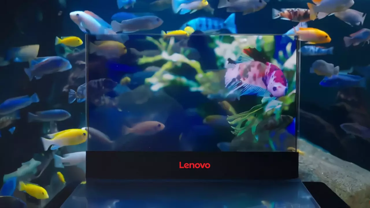 Lenovo transparent screen